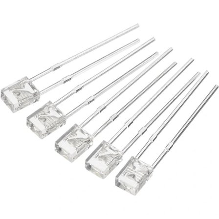 50 kpl 2x3x4mm Kirkas LED Sininen Valo LED