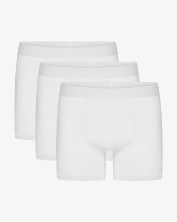 Organic Boxer Briefs 3 Pack - Optical White - Male - M