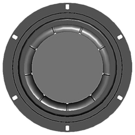 6,5 tum/8 tum Högtalare Subwoofer Membran Woofer Radiator Bas Passiva Högtalare för Musikentusiaster