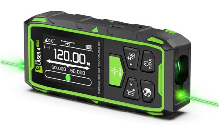 Elma 4 Dual Avstandsmåler med batteri, Laserinstrumenter