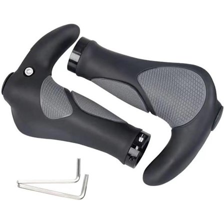 1 par cykelhandtag med gummi ergonomiska halkfria styregrepp för cykel mountainbike landsväg MTB
