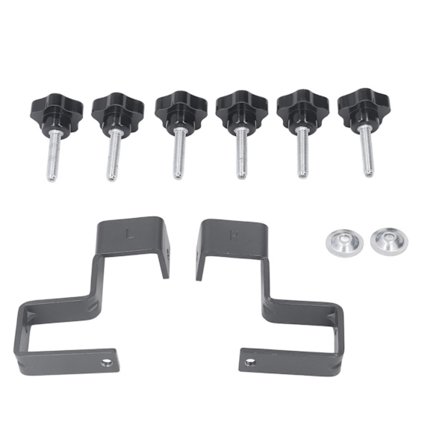 Universelle skuffefrontmonteringsklemmer i stål for trebearbeiding