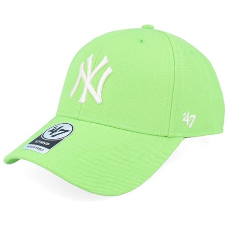 47 Brand - MLB Groen unconstructed Cap - New York Yankees MLB Mvp Cap Lime Dad Cap @ Hatstore