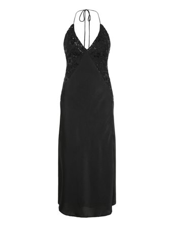 Bardot Rosella Halter Maxi Dress - Black - 40