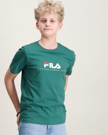 Fila CARISIO regular logo t-shirt Grønn T-skjorter Gutt - Kids Brand Store