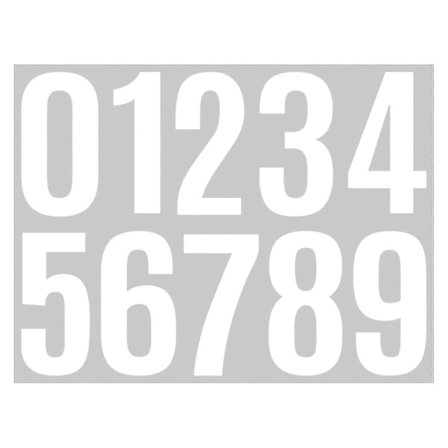 6 Ark Nummer Klistremerker Tall Klistremerker For Søppelkasser Søppelbøtte Nummer Klistremerker