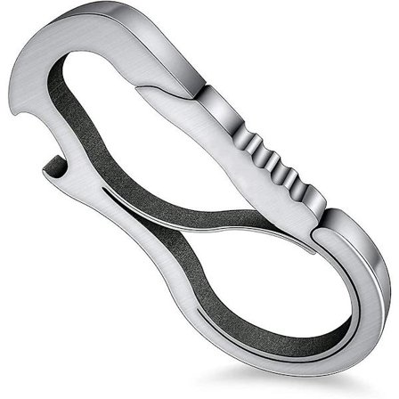 Karbinnyckelring Multifunktionell verktygsbälte Flasköppnarnyckel Liten (silver) (d-4) - spot försäljning