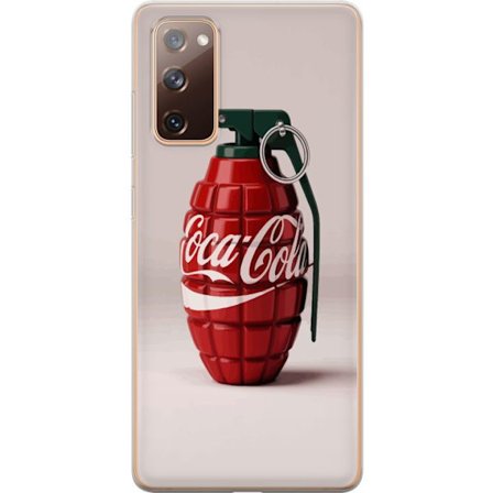 Kompatibelt Mobildeksel til Samsung Samsung Galaxy S20 FE Kunstnerisk illustrasjon av Coca Cola granateple i rødt og grønt, pop art inspirert motiv