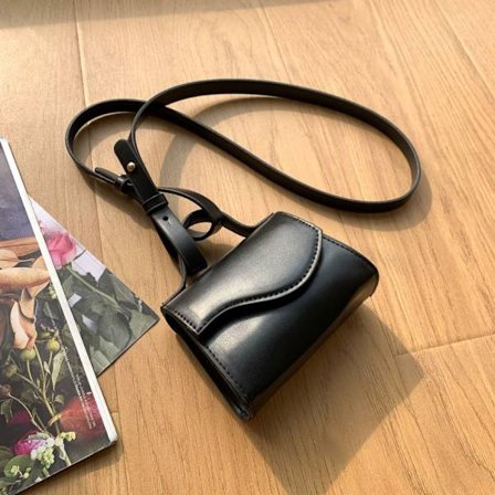 Enkel axelväska Crossbody-väska SVART