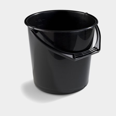 Cubo Nordiska Plast, negro, 10 litros