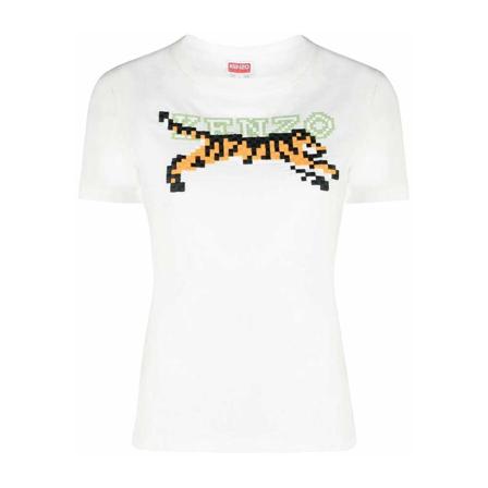 Kenzo T-Shirts vit, Dam, Dam, Storlek: L