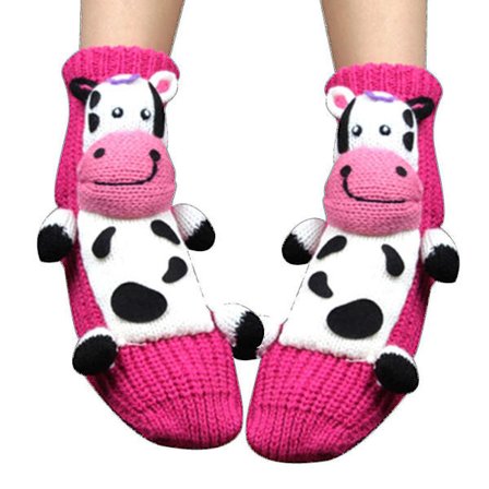 Julestrømper Sovestrømper Herlige Strømper Gulvstrømper Tredimensjonale Tegneserie Ullstrømper Fortykket Varm Strømper Om Vinteren