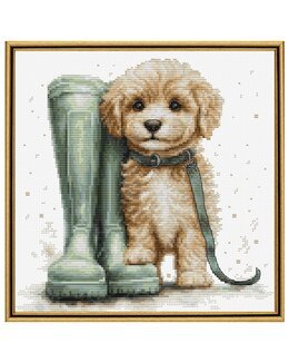 Stickpackung Bild Spaziergang