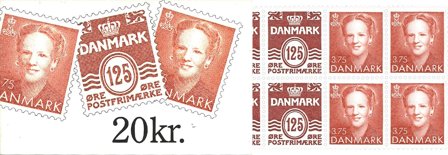 Danmark 1992 - Frimærkehæfte 20 kr. AFA 7 - Postfrisk