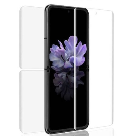 2-PACK Galaxy Z Flip- Skärmskydd 3 in 1 Hydrogel (Fram & Bak)