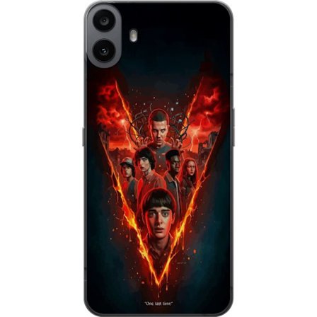 Yhteensopiva Puhelinkuori Nothing Nothing CMF Phone 1 Stranger Things tulinen juliste Eleven Mike Will ja porukka dramaattinen Netflix-suunnittelu tä