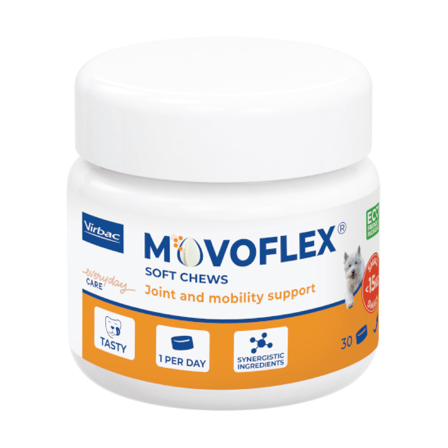 Virbac Movoflex S Tyggebiter til hund under 15 kg, 30 stk.