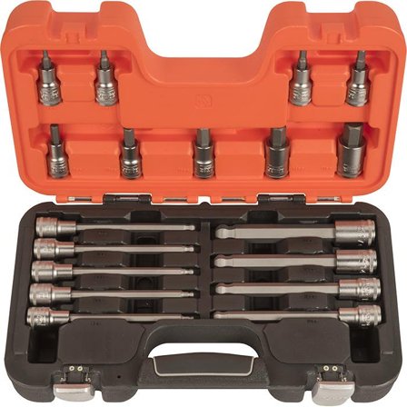 Bahco S18HEX Kärkihylsysarja 18 osaa, 1/2", Käsityökalut