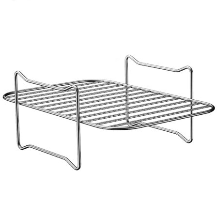 Airfryer-stativ Dobbelkurv Airfryers Grill i rustfritt stål H Enkelt