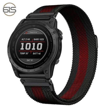 Garmin Fenix 7X Pro/Fenix 58 Metall Klockarmband Snabbkoppling Milanese Rostfritt Stål