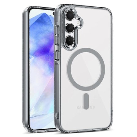Skal för Samsung Galaxy A55 5G Kompatibelt med MagSafe TPU+PC Transparent Mobilskal