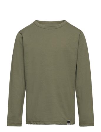 Organic Thorlino L/S Tee Fav Tops T-shirts Long-sleeved T-shirts Green Mads Nørgaard