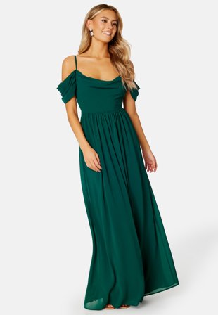 Bubbleroom Occasion Loreen Gown Dark green Klær
