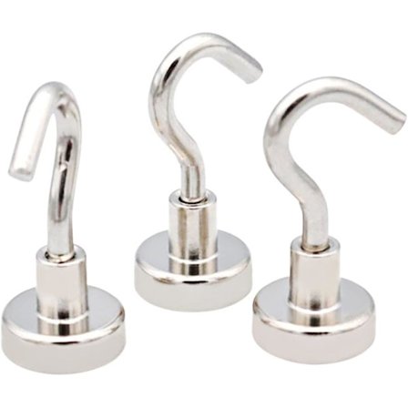 10 st magnetiska krokar 10 st magnetkrokTak Neodymium magneter krok Stor