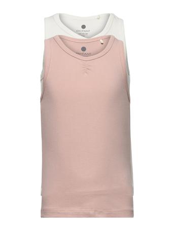 Tank Top 2-Pack T-shirt Ærmeløs Lyserød En Fant
