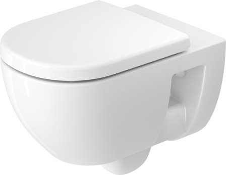 Duravit D-Code WC-skål spolkantslös, vit, utan sits, Badrum