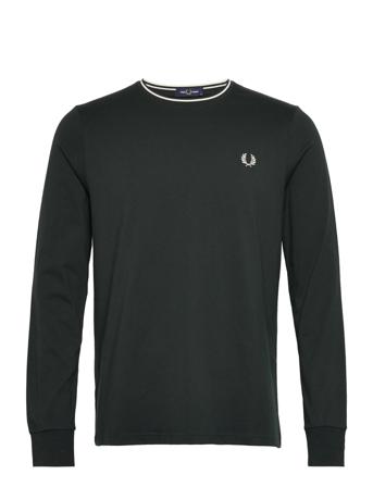 Twin Tipped T-Shirt T-shirts Long-sleeved Grön Fred Perry