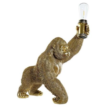 Bordslampa Dkd Home Decor Harts 220 V Gyllene 50 W Gorilla (39 X
