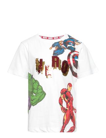 Short-Sleeved T-Shirt T-shirts Short-sleeved Multi/mønstret Marvel