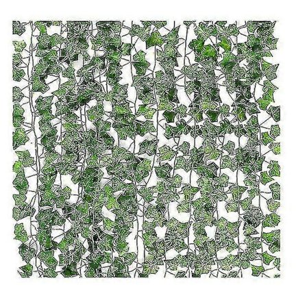 12 stk. 2,1 m kunstige efeu blade kunstige hængende vinranker