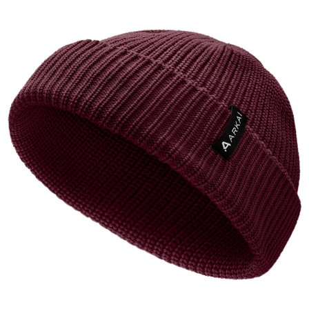 Nórdico | Gorro de pescador de poliéster burdeos para hombres - Gorros de punto