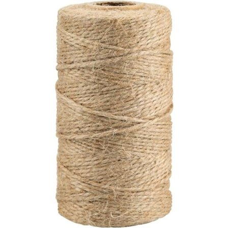 100m JUTE JUTE SNÖRE Naturligt rep Trädgårdssnöre Fint rep för Trädgårdsarbete Bröllopsdekoration, Kreativ konst DIY Presentförpackning