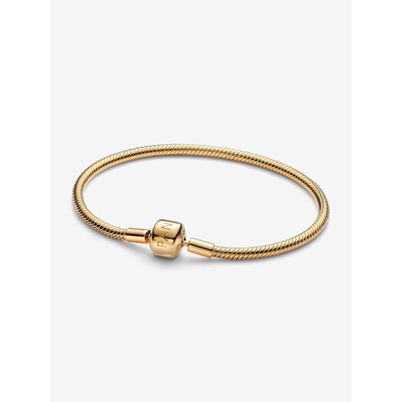 Pandora - Ormkedjearmband med tunnspänne - 14k guldplätering