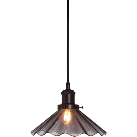 PR Home - Vinduslampe August Svart veckad 25cm Svart