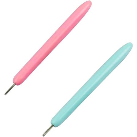 Quilling Papirpenne, 2 stk Origami Papir Quilling Værktøjer, Håndlavet Rullende Krøllet Quilling Nålpen, Papirrullende Pen, Papir Quilling Spaltede 