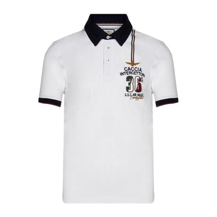 Aeronautica Militare Free Polo AT 36 tormo , Wit , Heren , Maat: S