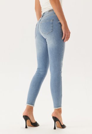 ONLY-Blush Life Mid Raw Jeans-L/30