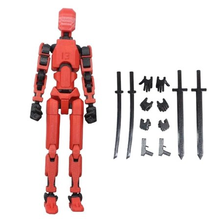 T13 Actionfigur, Titan 13 Actionfigur, Robot Actionfigur, 3D-trykt Action, 50 % tilbud -