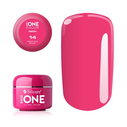 Base one - Neon - Medium pink 5g UV-gel