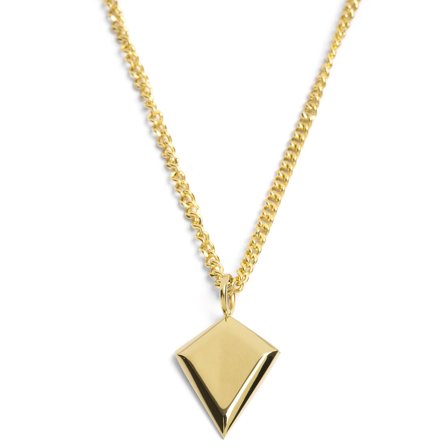 Iconic | Guldfarvet Rustfri Stål Pilespids Halskæde til mænd - Stålhalskæder