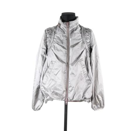 Stella McCartney Pre-owned, Pre-owned Polyester outerwear Grijs, unisex, Maat:S,Polyamide