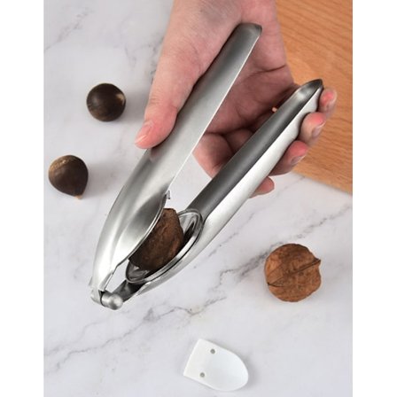 Nøtteknekker kastanjeskrellemaskin, metall nøtteåpner tang, 304 rustfritt