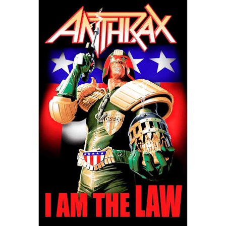 Posterflagga - Anthrax - I Am the Law