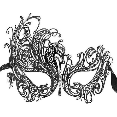 Halloweem Mask Masquerade Mask Halloween Mardi Gras Fest Mask Metall Lady Ball Mask