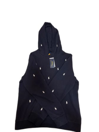 En mörkblå Polo Raulph Lauren hoodie