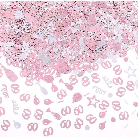 Födelsedagskonfetti för bord, 30g Grattis på födelsedagen Bordskonfetti Födelsedagstårta Konfetti Bordsdekorationer Rosa Konfetti för födelsedag 